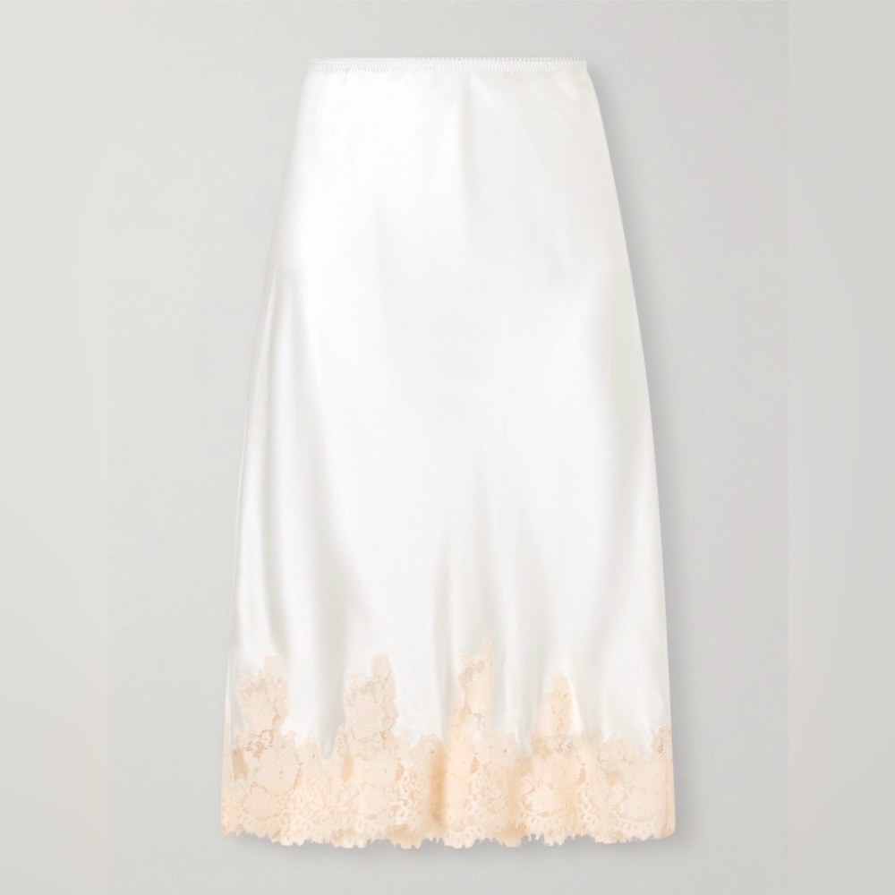 Doen Elowette Skirt in Salt and Peach Lace NWT